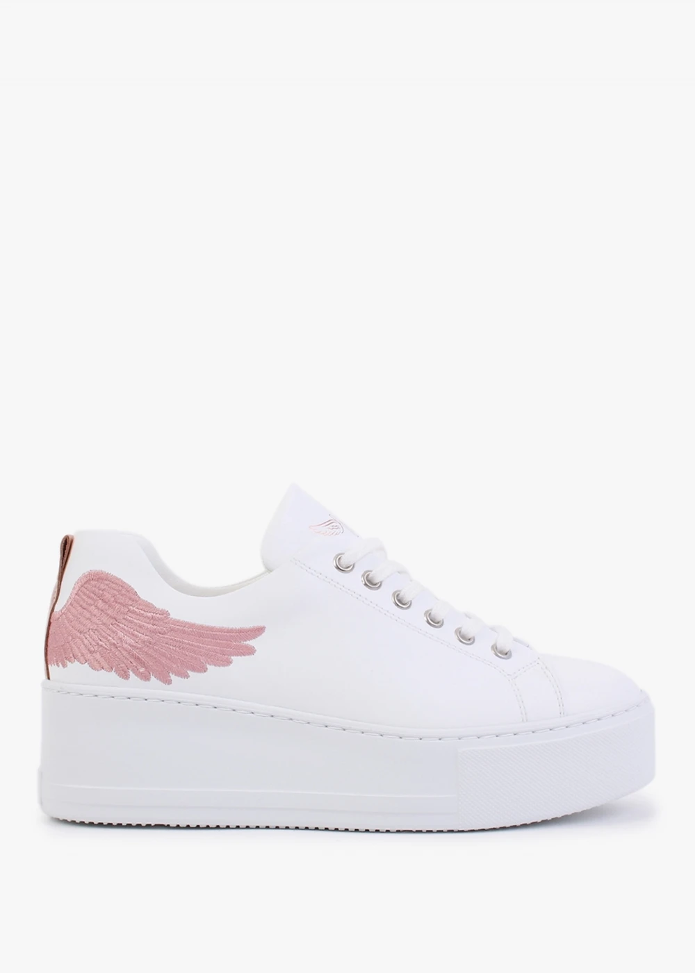 Angels Rise Pink Leather Flatform Trainers 1 Angels Rise Pink Leather Flatform Trainers