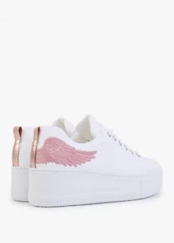 Angels Rise Pink Leather Flatform Trainers 7 Angels Rise Pink Leather Flatform Trainers -Daniel Footwear Shop marte angels rise p132396 202971 image