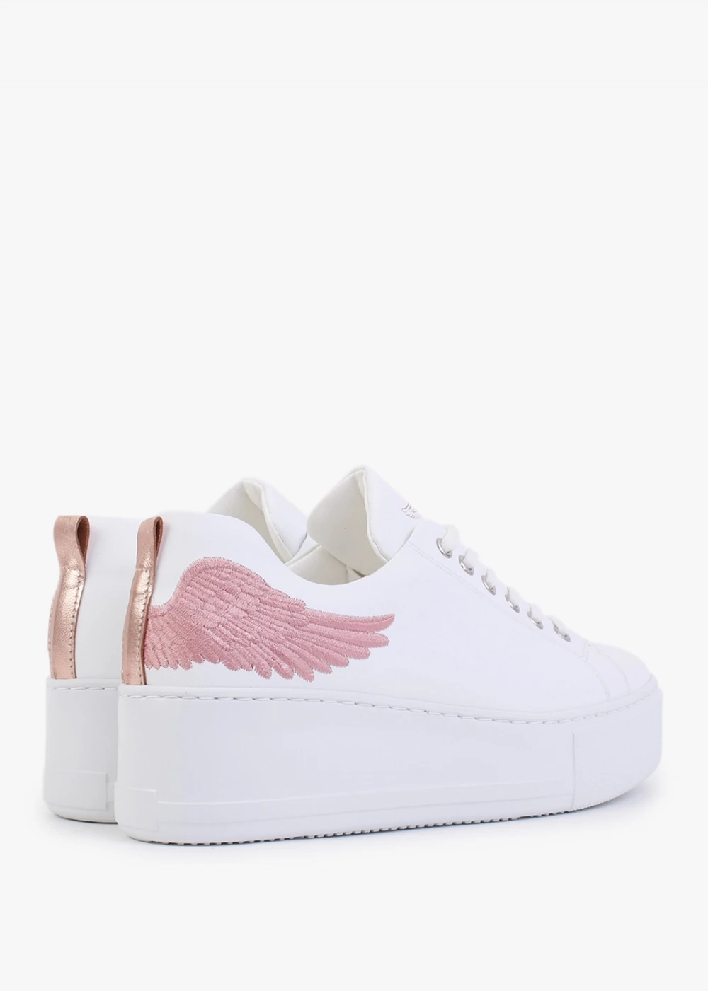 Angels Rise Pink Leather Flatform Trainers 3 Angels Rise Pink Leather Flatform Trainers - Image 3