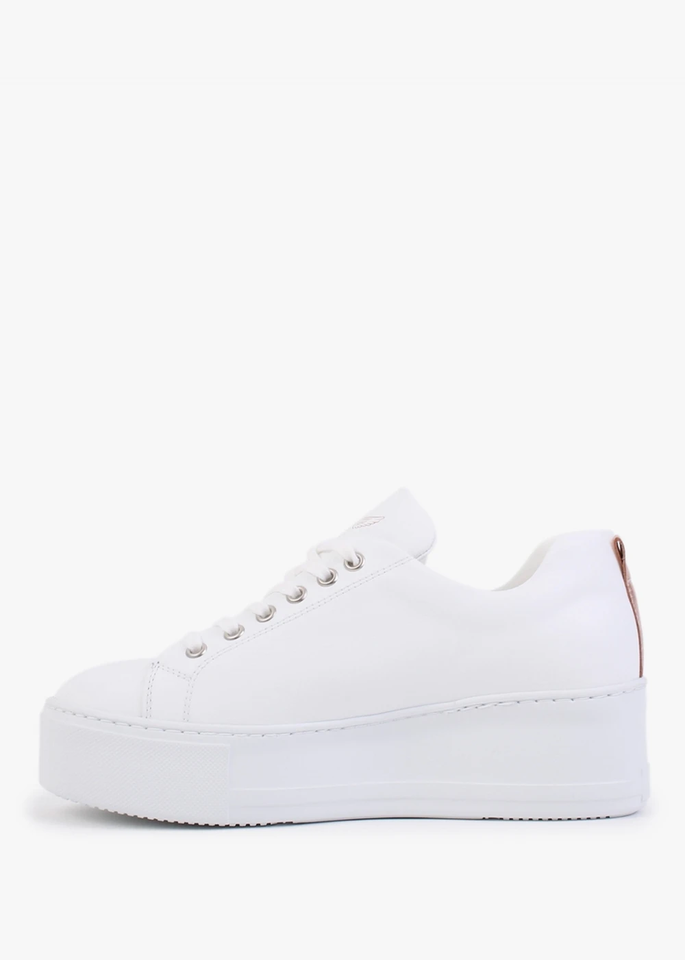 Angels Rise Pink Leather Flatform Trainers 4 Angels Rise Pink Leather Flatform Trainers - Image 4