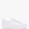 Angels II White Leather Flatform Trainers