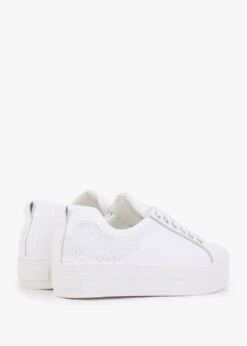 Angels II White Leather Flatform Trainers -Daniel Footwear Shop marte angels sneak 2 p132622 199109 image