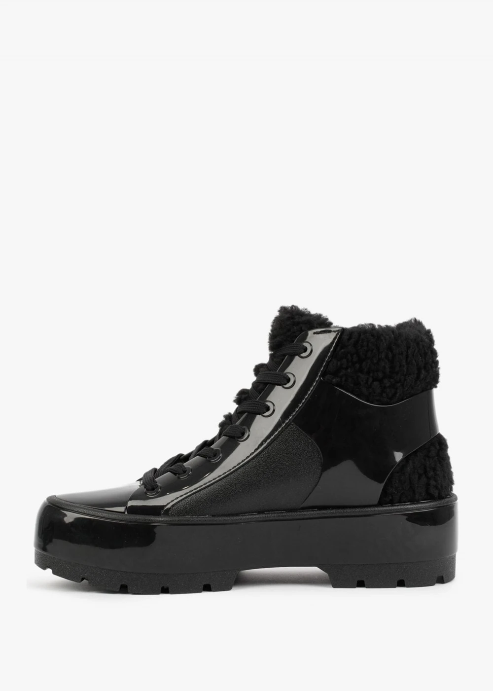 Melissa Fluffy Black High Top Trainers 4 Melissa Fluffy Black High Top Trainers - Image 4