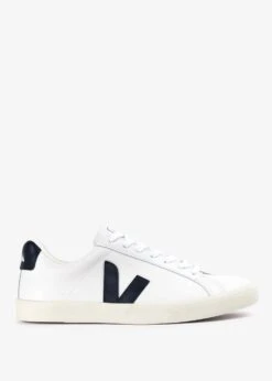 Veja Men’s Esplar Logo Leather White Black Trainers