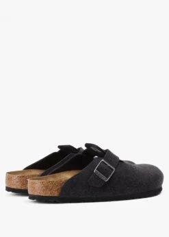 Birkenstock Men's Boston Wool Felt Anthracite Clogs -Daniel Footwear Shop mens boston wool felt anthracite clogs p139218 211437 image