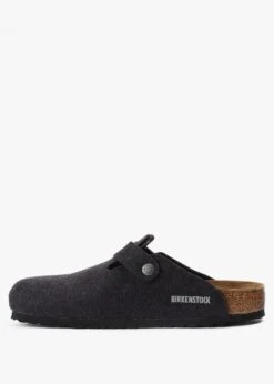 Birkenstock Men's Boston Wool Felt Anthracite Clogs -Daniel Footwear Shop mens boston wool felt anthracite clogs p139218 211438 image
