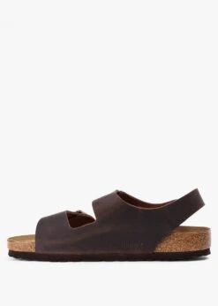 Birkenstock Men's Milano Habana Oiled Leather Sandals -Daniel Footwear Shop mens milano habana oiled leather sandals p139224 211460 image