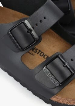 Birkenstock Men's Milano Natural Black Leather Sandals -Daniel Footwear Shop mens milano natural black leather sandals p139223 211456 image
