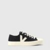 Veja Men's Wata II Low Black Pierre Canvas Trainers