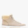 Anniia Cream Leather High Top Trainers