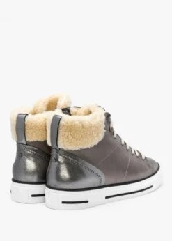 Anniia Pewter Leather High Top Trainers -Daniel Footwear Shop mip anniia p135947 196400 image