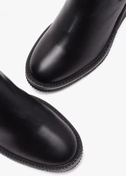 Audyn Black Leather Wedge Ankle Boots -Daniel Footwear Shop mip audyn p135962 217102 image