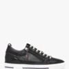 Brayleigh Black Leather Trainers