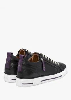 Brayleigh Black Leather Trainers -Daniel Footwear Shop mip brayleigh p135953 196425 image