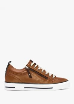 Brayleigh Tan Leather Trainers