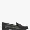 Fabina Black Leather Loafers