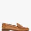 Fabina Tan Leather Loafers