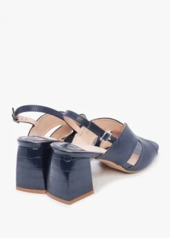 Lusiya Navy V Front Block Heel Sandals -Daniel Footwear Shop mip lusiya p135265 195399 image