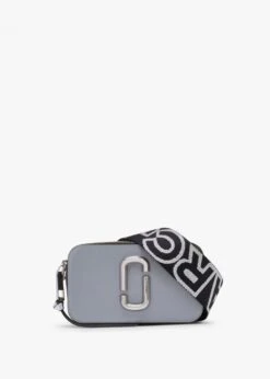 Marc Jacobs The Snapshot Wolf Grey Multi Leather Camera Bag