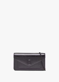 Marc Jacobs The Longshot DTM Black Leather Chain Wallet