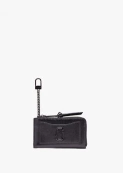 Marc Jacobs The Utility Snapshot DTM Black Leather Top Zip Multi Wallet