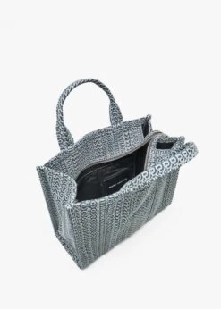 Marc Jacobs The Monogram Medium Sun Faded Denim Tote Bag -Daniel Footwear Shop mj medium monogram denim tote p135730 200345 image