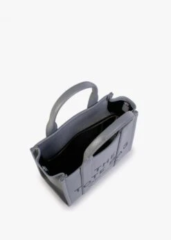 Marc Jacobs The Leather Small Wolf Grey Tote Bag -Daniel Footwear Shop mj mini traveller tote p134618 197709 image