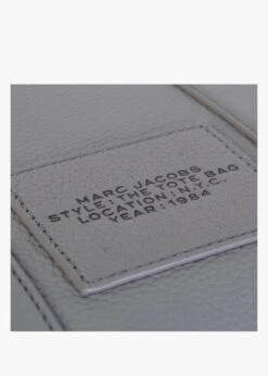 Marc Jacobs The Leather Small Wolf Grey Tote Bag -Daniel Footwear Shop mj mini traveller tote p134618 197710 image