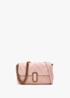 Marc Jacobs The Quilted Leather J Marc Mini Rose Shoulder Bag