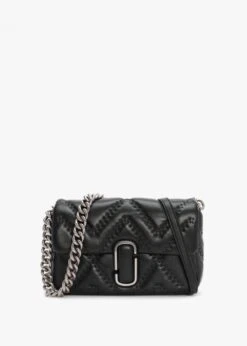 Marc Jacobs The Quilted Leather J Marc Black Shoulder Bag