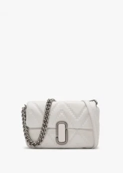 Marc Jacobs The Quilted Leather J Marc Cotton Shoulder Bag