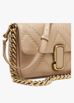 Marc Jacobs The Quilted Leather J Marc Camel Shoulder Bag -Daniel Footwear Shop mj quilted j marc shoulder p135624 200064 image
