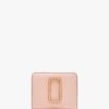 Marc Jacobs The Mini Compact Rose Multi Leather Wallet