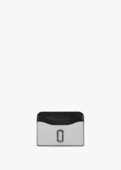Marc Jacobs The Snapshot Black & White Leather Card Case