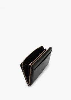 Marc Jacobs The Leather Continental Black Wallet -Daniel Footwear Shop mj the continental wristlet p134807 197908 image