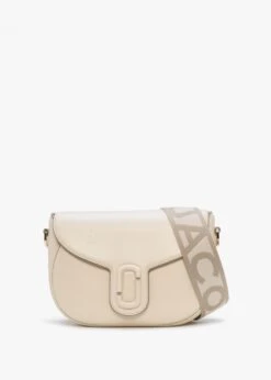 Marc Jacobs The J Marc Cloud White Leather Saddle Bag