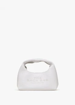 Marc Jacobs The Mini White Leather Sack Bag