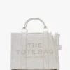Marc Jacobs The Leather Medium Cotton Silver Tote Bag