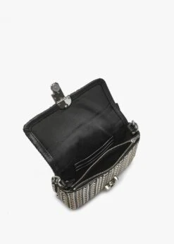 Marc Jacobs The Monogram Leather J Marc Mini Black & White Shoulder Bag -Daniel Footwear Shop mj the mini monogram leather j marc p135742 196116 image