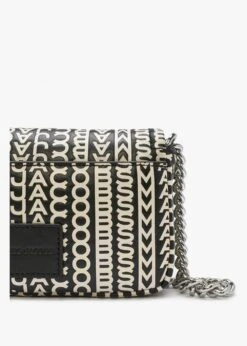 Marc Jacobs The Monogram Leather J Marc Mini Black & White Shoulder Bag -Daniel Footwear Shop mj the mini monogram leather j marc p135742 196117 image