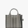 Marc Jacobs The Monogram Leather Mini Black & White Tote Bag