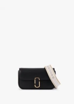 Marc Jacobs The Mini Black Leather Shoulder Bag