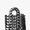 Marc Jacobs The Monogram Teddy Medium Black & Ivory Tote Bag