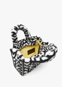 Marc Jacobs The Monogram Teddy Medium Black & Ivory Tote Bag -Daniel Footwear Shop mj the monogram teddy medium tote p136034 201000 image