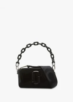 Marc Jacobs The Snapshot Black Patent Leather Camera Bag