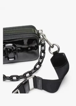 Marc Jacobs The Snapshot Black Patent Leather Camera Bag -Daniel Footwear Shop mj the patent snapshot p138516 201292 image