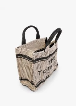 Marc Jacobs The Small Jacquard Natural Woven Tote Bag -Daniel Footwear Shop mj the small jacquard tote p132425 198697 image