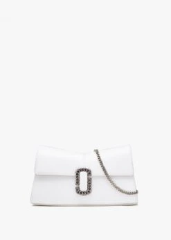 Marc Jacobs The ST. Marc Convertible White Leather Clutch Bag