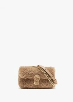 Marc Jacobs The Teddy J Marc Mini Camel Shoulder Bag