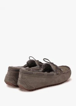 Moccy Grey Suede Moccasin Slippers -Daniel Footwear Shop moccy p135827 203021 image